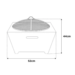 La Hacienda Pyrrhus Firepit - Black -NON Outdoor Shop 13253015 1904929938231223