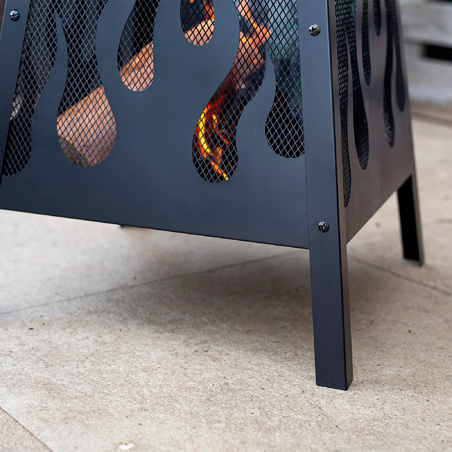 La Hacienda Vesta Fire Basket - Black 11 La Hacienda Vesta Fire Basket - Black - Image 9