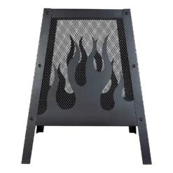 La Hacienda Vesta Fire Basket - Black