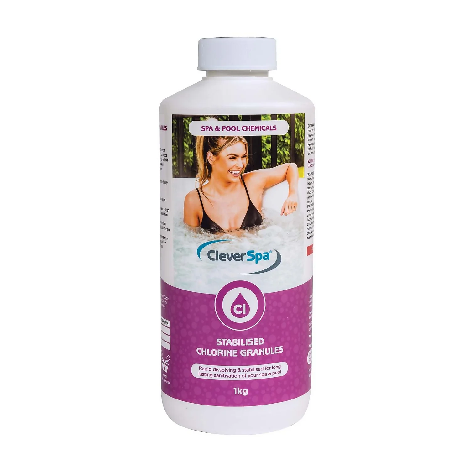 CleverSpa Stabilised Chlorine Granules - 1kg 3 CleverSpa Stabilised Chlorine Granules - 1kg