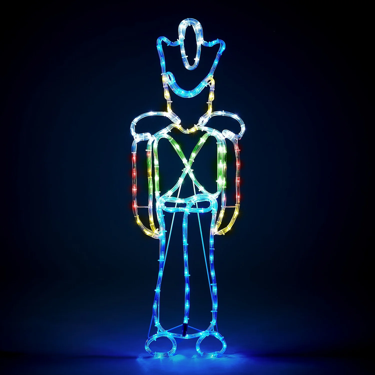 Nutcracker LED Multicolour Outdoor Christmas Rope Light - 90cm 3 Nutcracker LED Multicolour Outdoor Christmas Rope Light - 90cm