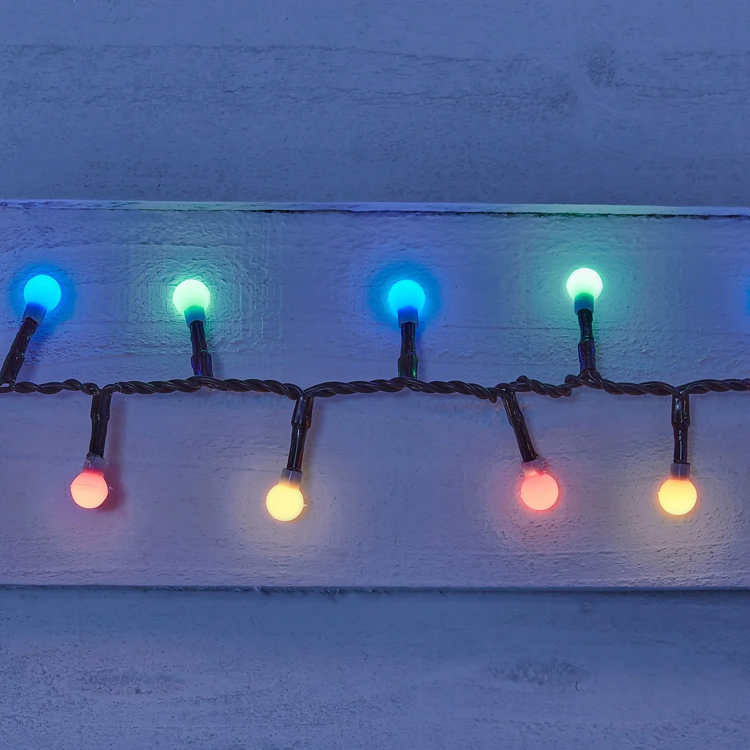 240 Compact Ball LED Outdoor Christmas String Lights - Multicoloured 4 240 Compact Ball LED Outdoor Christmas String Lights - Multicoloured - Image 2