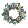 Frosted Blue Berry & Pinecone Christmas Wreath - 50cm -NON Outdoor Shop 13700352 1824984276202523