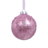 Mid Pink Beaded Satin Christmas Tree Bauble - 90mm 1 Mid Pink Beaded Satin Christmas Tree Bauble - 90mm -NON Outdoor Shop 13700356 1124984497200889