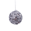 Silver Mirror Pearl Christmas Tree Bauble - 80mm 1 Silver Mirror Pearl Christmas Tree Bauble - 80mm -NON Outdoor Shop 13700359 1004984497617928