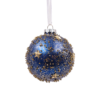 Navy & Gold Star Glass Christmas Tree Bauble - 90mm -NON Outdoor Shop 13700371 2054984497455886
