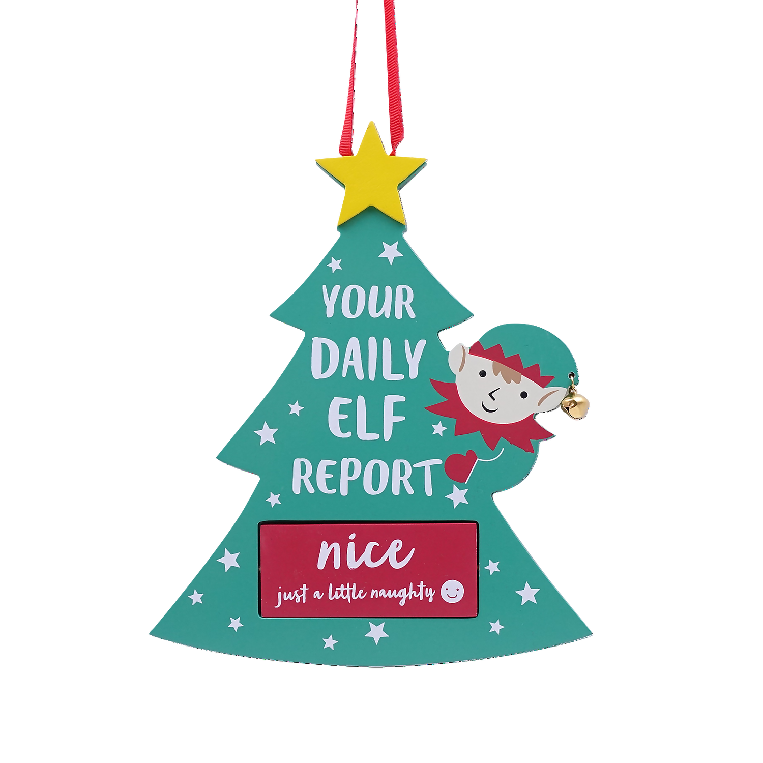 Elf Report Christmas Tree Decoration 3 Elf Report Christmas Tree Decoration