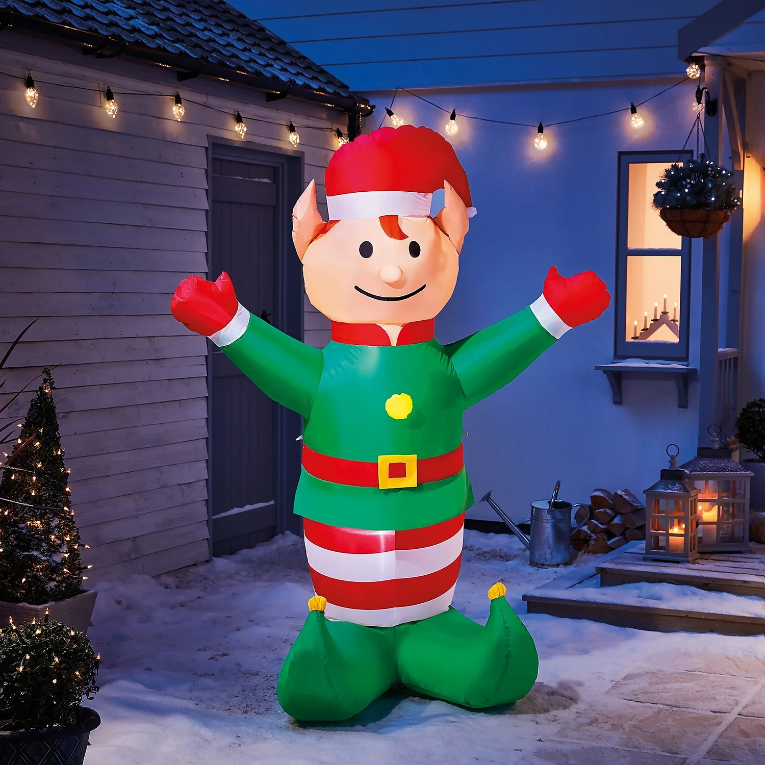 6ft Elf Christmas Inflatable 3 6ft Elf Christmas Inflatable