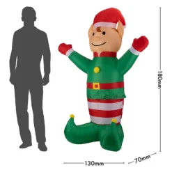 6ft Elf Christmas Inflatable 14 6ft Elf Christmas Inflatable -NON Outdoor Shop 13700642 6864966107954750