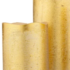 3 LED Christmas Pillar Candles - Gold (Battery Operated) 9 3 LED Christmas Pillar Candles - Gold (Battery Operated) -NON Outdoor Shop 13700645 4134966107520464