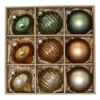 Refined Nature Premium Glass Christmas Tree Baubles - Pack Of 9 -NON Outdoor Shop 13711112 2054985908933503
