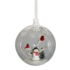 Open Glass Snowman Scene Christmas Tree Bauble -90mm 1 Open Glass Snowman Scene Christmas Tree Bauble -90mm -NON Outdoor Shop 13711121 1154985909336139