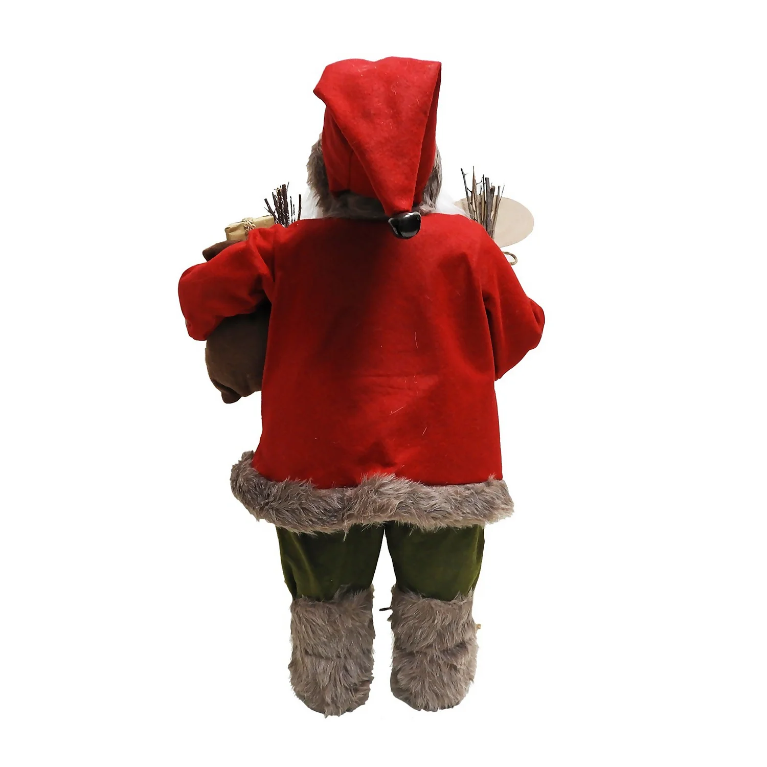 Traditional Standing Father Christmas With Red Coat - 60cm 4 Traditional Standing Father Christmas With Red Coat - 60cm - Image 2