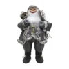 Traditional Standing Father Christmas With Grey Coat - 80cm -NON Outdoor Shop 13714904 1754984569070869