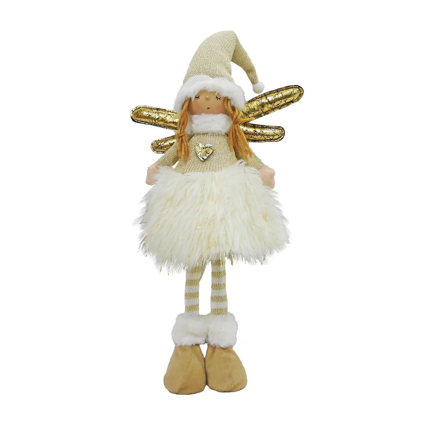 Gold Fairy Christmas Decoration - 59cm 3 Gold Fairy Christmas Decoration - 59cm