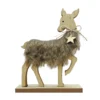 Wooden Fur Reindeer Christmas Decoration -NON Outdoor Shop 13714915 1704984568929863