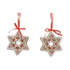 Gingerbread Stars Christmas Tree Decoration - Assorted Designs 2 Gingerbread Stars Christmas Tree Decoration - Assorted Designs -NON Outdoor Shop 13714924 1684984562975886