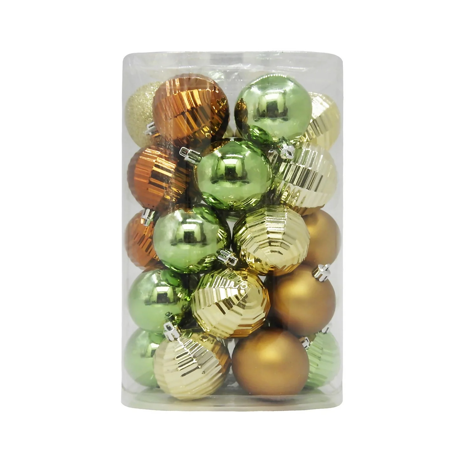 Refined Nature Shatterproof Christmas Tree Baubles - Pack Of 30 3 Refined Nature Shatterproof Christmas Tree Baubles - Pack Of 30