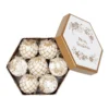 Gold & White Decoupage Tree Decoration Bauble Pack -NON Outdoor Shop 13714949 1564986367422615