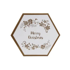 Gold & White Decoupage Tree Decoration Bauble Pack -NON Outdoor Shop 13714949 1854986367498923