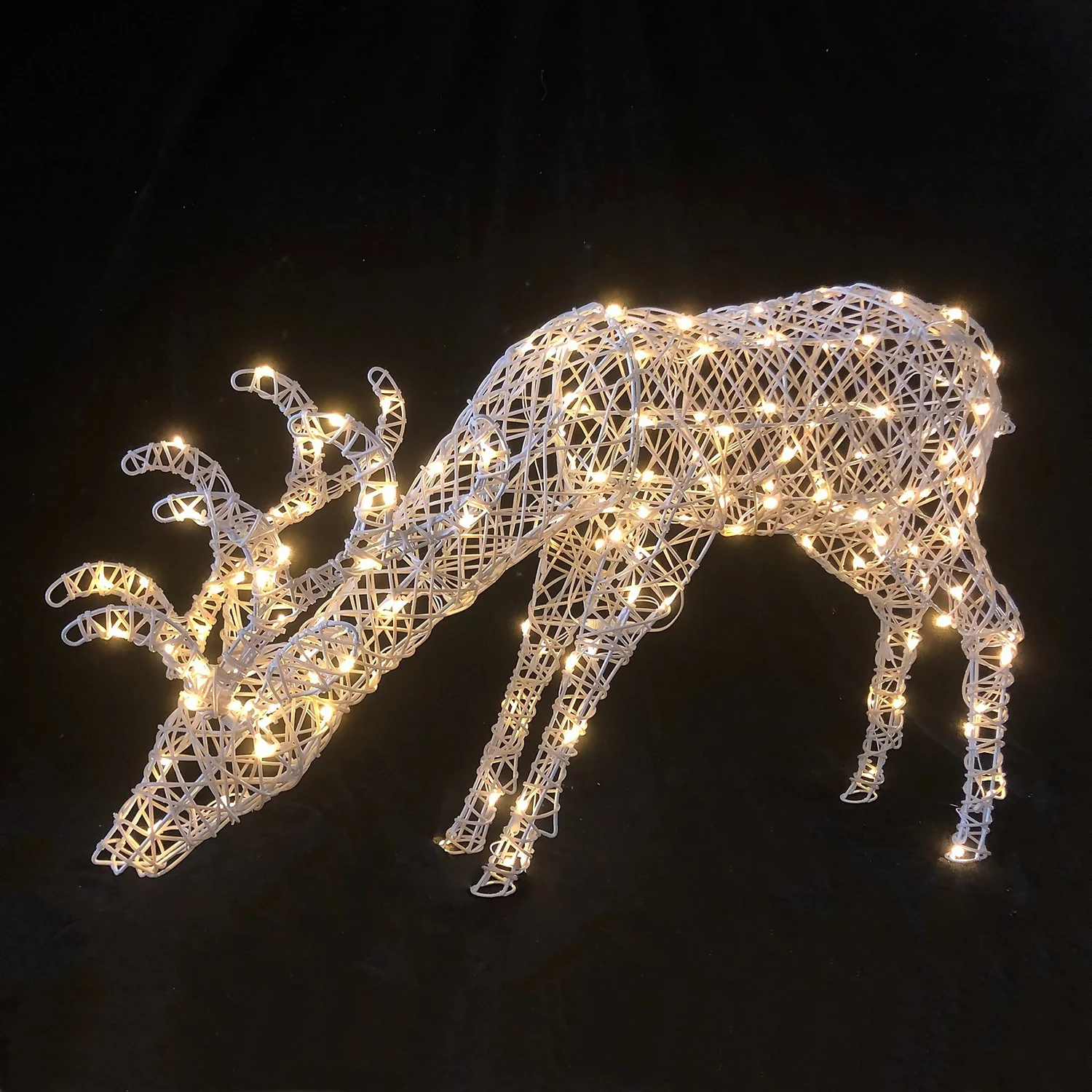 White LED Grazing Reindeer Warm White 3D Outdoor Christmas Light - 1m 3 White LED Grazing Reindeer Warm White 3D Outdoor Christmas Light - 1m