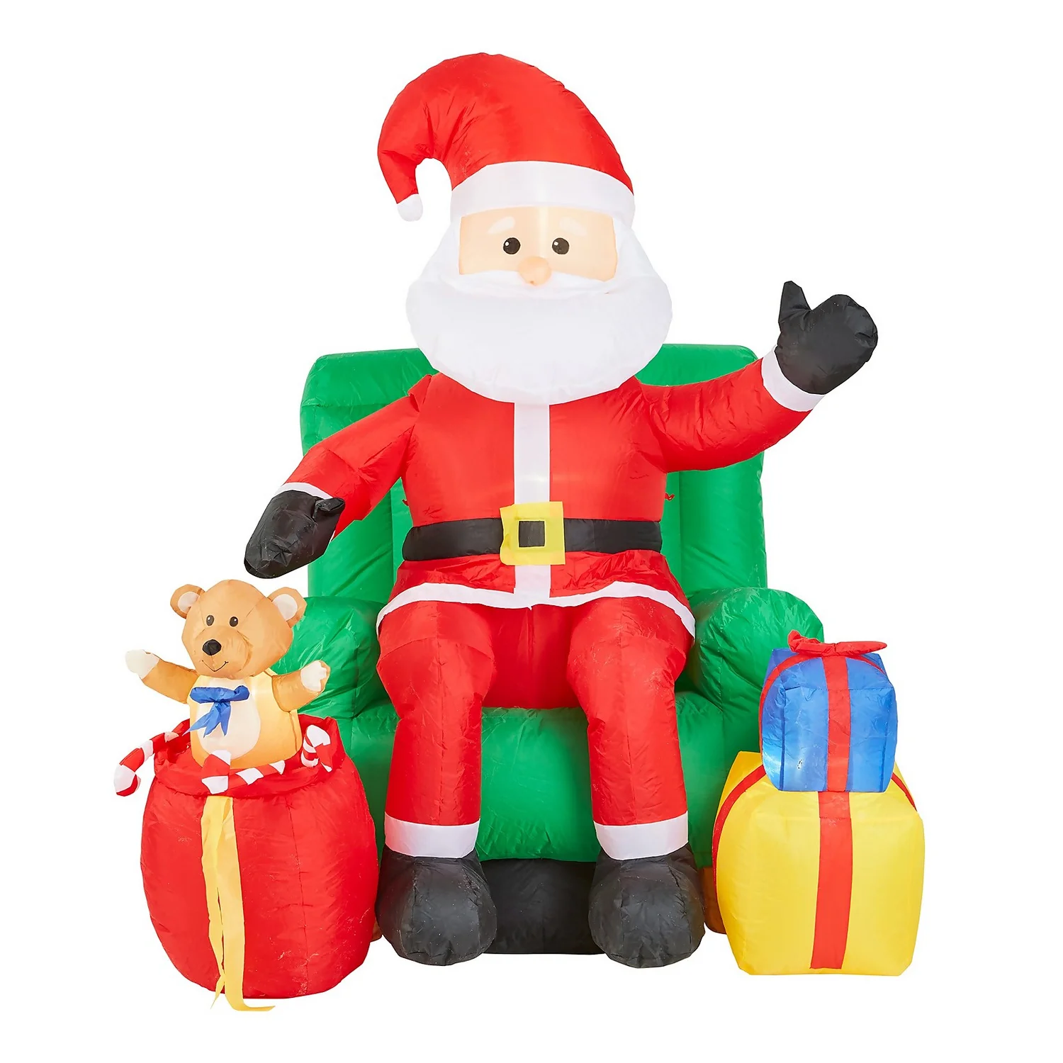 6ft Santa In Chair Christmas Inflatable 4 6ft Santa In Chair Christmas Inflatable - Image 2