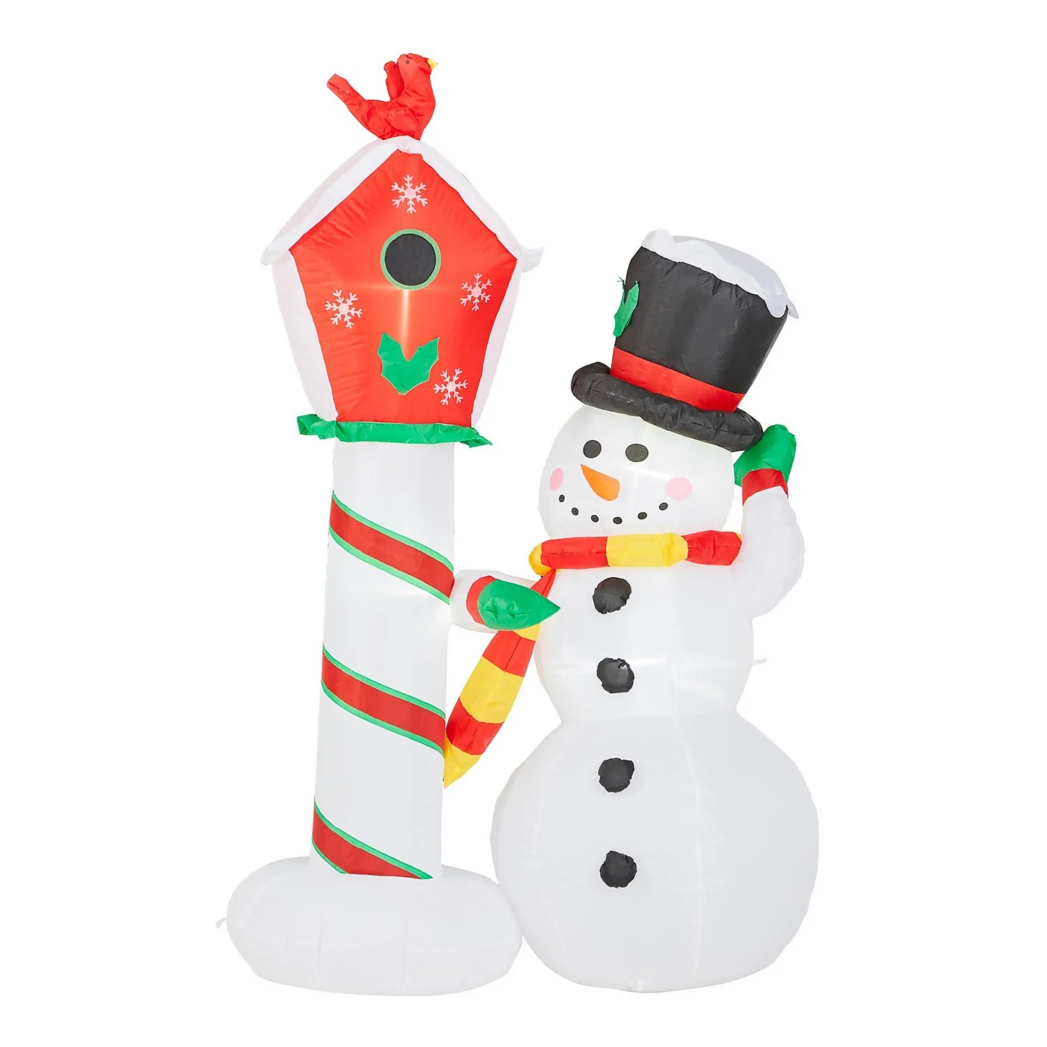 6ft Snowman With Lamp Christmas Inflatable 4 6ft Snowman With Lamp Christmas Inflatable - Image 2