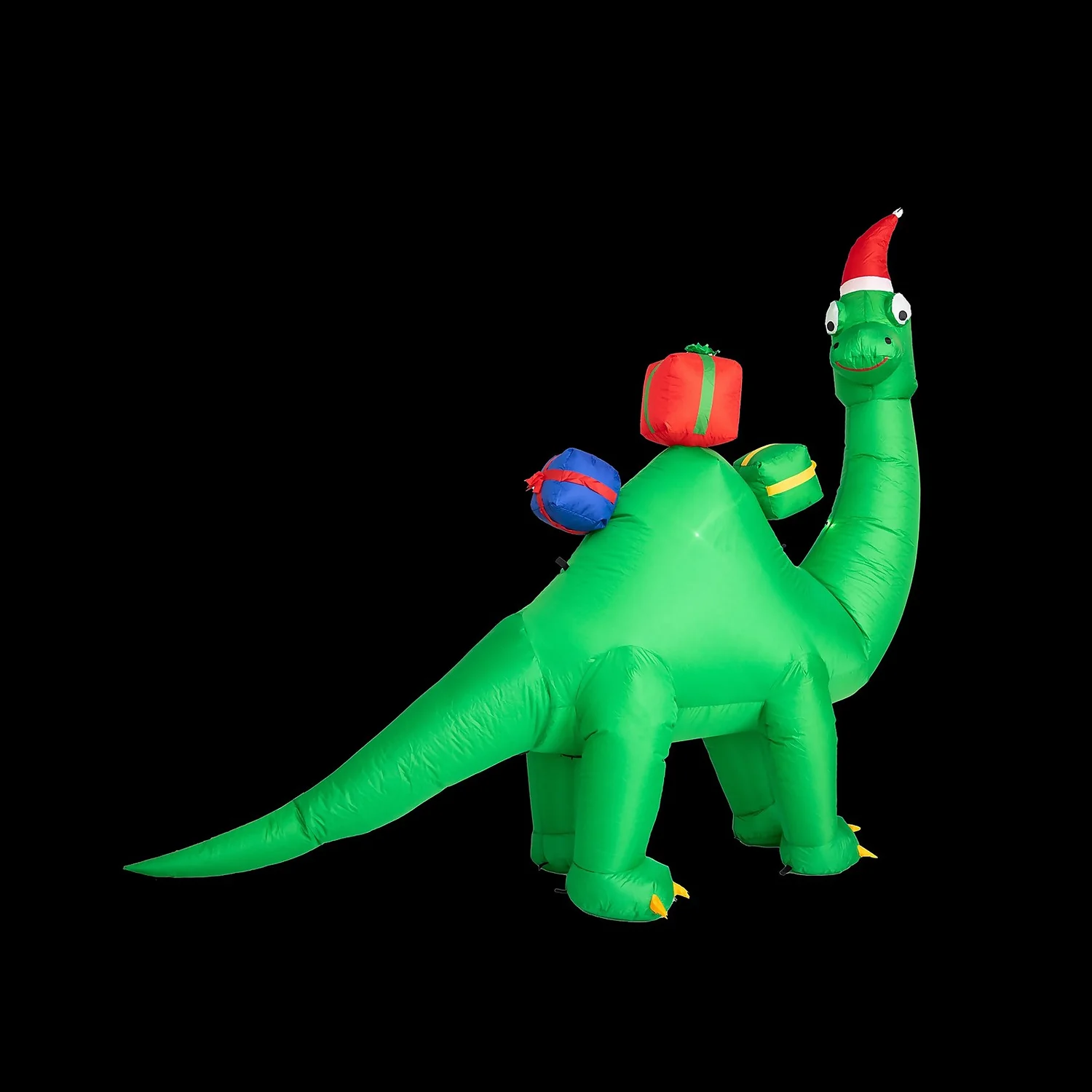 7ft Large Dinosaur Christmas Inflatable 5 7ft Large Dinosaur Christmas Inflatable - Image 3