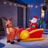 4ft Santa In Sleigh Christmas Inflatable 2 4ft Santa In Sleigh Christmas Inflatable -NON Outdoor Shop 13720588 1544982767430238