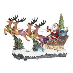 Christmas Santa Sleigh LED Christmas Decoration (Battery Operated)