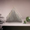 33 LED Silver Column Christmas Candle Bridge (Battery Operated) 1 33 LED Silver Column Christmas Candle Bridge (Battery Operated) -NON Outdoor Shop 13733810 4634983493654182
