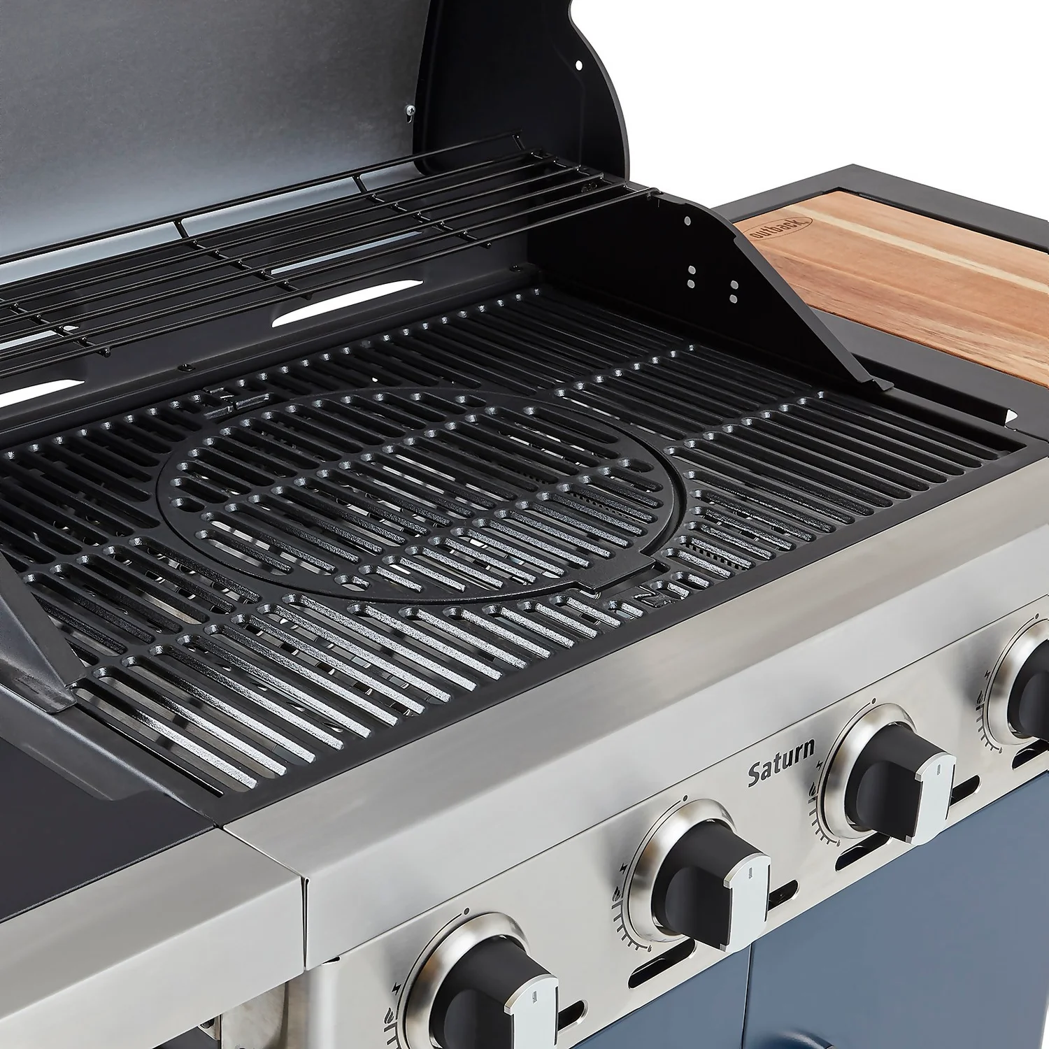 Outback Saturn Pro 4 Burner Gas BBQ - Blue 6 Outback Saturn Pro 4 Burner Gas BBQ - Blue - Image 4