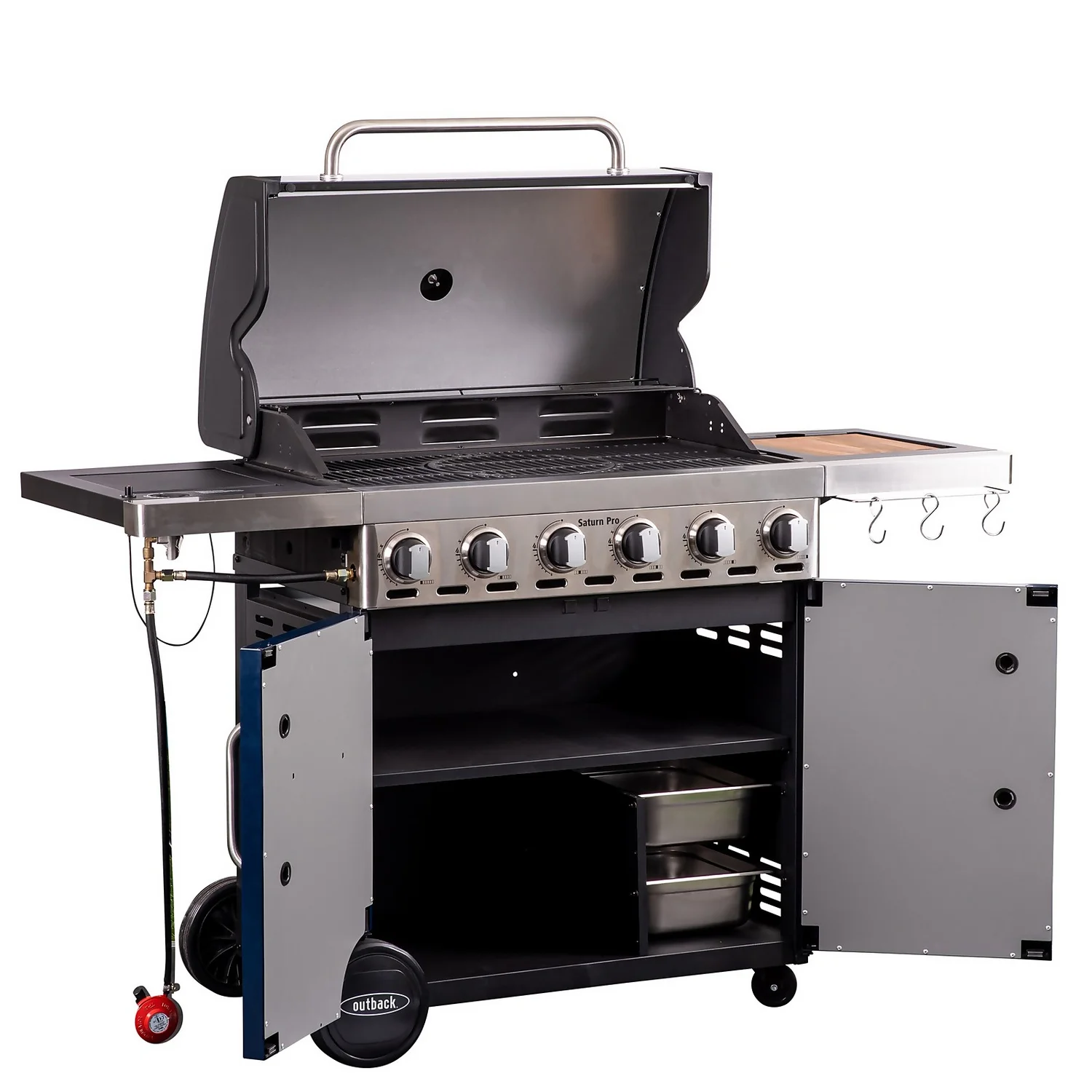 Outback Saturn Pro Blue 6 Burner Gas BBQ 5 Outback Saturn Pro Blue 6 Burner Gas BBQ - Image 3